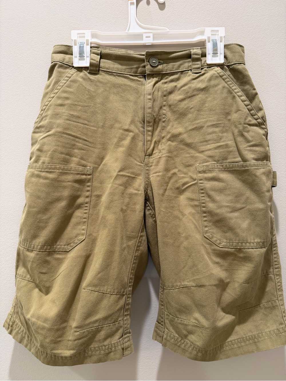 Boy's Olive Green Cargo Shorts